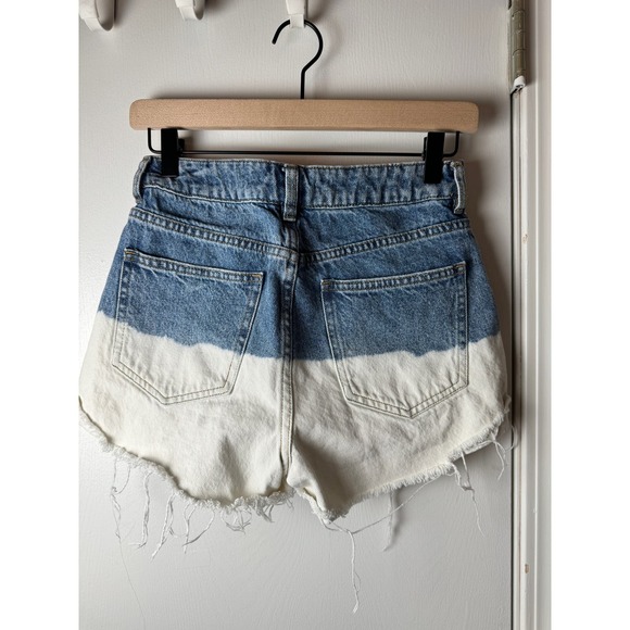 Pacing ombré denim to white cutoff shorts - Picture 5 of 5